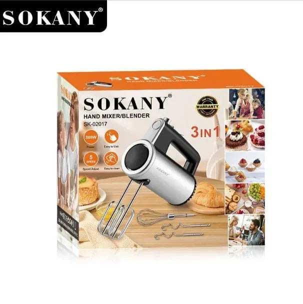 Міксер ручний електричний 3в1 SOKANY SK-02017, 800Вт